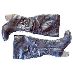 Diba Pilot Boots Black Size 6.5 Wide Calf